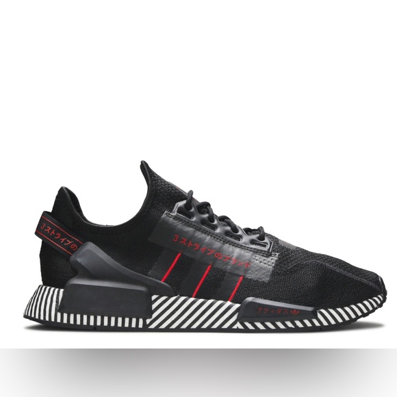 Adidas NMD_R1 V2 'DAZZLE PACK - CORE BLACK' Size 5.5 - Picture 1 of 6
